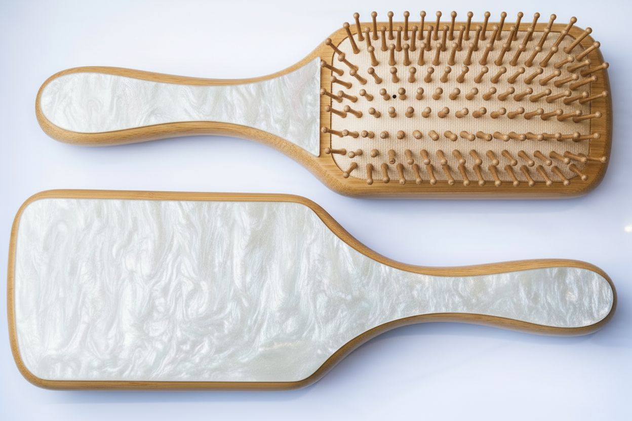 Personalised Large Bamboo Paddle hairbrush